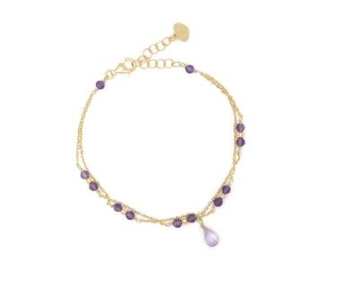 Bracciale Bellamaria Donna in Argento Ametista BRCAAMDO - BRCAAMDO